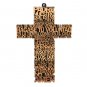 Padre Nuestro Wooden Cross Laser Cut Hand Made Holy Land Jerusalem