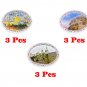 Set Of 3 Refrigerator Magnets 9 Pcs Holyland Jerusalem Bethlehem Jericho