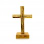 3 pcs Olive Wood Cross Crucifix With Stand 5.4 Inches Handmade Holyland