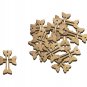 50 Pcs Cross Pendants Charms Olive Wood Handmade Holyland Jerusalem