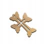 50 Pcs Cross Pendants Charms Olive Wood Handmade Holyland Jerusalem