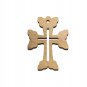 50 Pcs Cross Pendants Charms Olive Wood Handmade Holyland Jerusalem