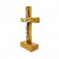 3 pcs Olive Wood Cross With Stand Crucifix 5.4 Inches Hand Made Holy Land