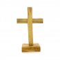 3 pcs Olive Wood Cross With Stand Crucifix 5.4 Inches Hand Made Holy Land