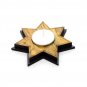 Olive Wood Star Shaped Candle Holder Hand Made Holy Land Jerusalem