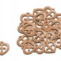 50 Pcs Olive Wood Cross Inside Heart Pendants Charms Laser Cut Hand Made Holy La
