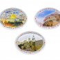 3 Pcs Holyland Refrigerator Magnets Set Jerusalem Bethlehem Jericho