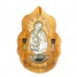 Olive Wood Holy Family Plaque With Font Wall Hanging Handmade Jerusalem