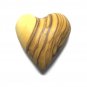 10 Pcs Olive Wood Carved Heart Hand Made Holy Land Jerusalem