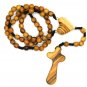 Olive Wood Rosary With Heart Wall Hanging Hand Made Holy Land Jerusalem