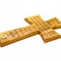 Olive Wood Wall Hanging Cross Grace Prayer Hand Made Holy Land Jerusalem
