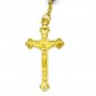 White Crystal Glass Beads Rosary With Virgin Mary Lapel Pin Holyland Jerusalem