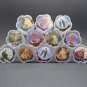12 Pcs Crystal Beads Rosaries 6 Colors With Silver Metal Cross Jerusalem