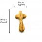 5 Pcs Lot Olive Wood Holding Crosses Comfort Crosses 3.7" Hand Made Holy Land