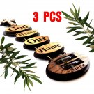 3 Pcs Olive Wood God Bless Our Home Wall Hanging Plaque Handmade Jerusalem