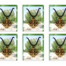 6 Pcs Olive Wood Jerusalem Cross Necklace Hand Made Holy land Israel