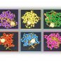Set of 6 Pcs Rosaries In Bottles Mixed Colors Holy Land Jerusalem Israel