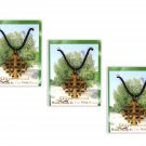 3 Pcs Olive Wood Jerusalem Cross Necklace Hand Made Holy land Israel