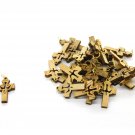 300 Pcs Olive Wood Cross Pendants Charms Dove Engraved Hand Made Holy Land