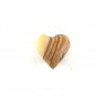 5 Pcs Olive Wood Carved Heart Hand Made Holy Land Jerusalem