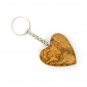 3 Pcs Olive Wood Heart Keychains Keyrings Hand Made Holy Land Jerusalem