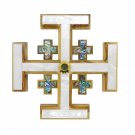 Olive Wood Mother Of Pearl Jerusalem Cross 16x16 cm Hand Made Jerusalem Olive Wood Mother Of Pearl Jerusalem Cross 16x16 cm Hand Made Jerusalem
