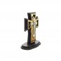 12 Pcs Olive Wood Cross & Metal Crucifix Double Layered With Stand Jerusalem