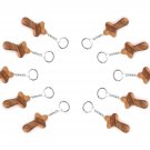 10 Pcs Olive Wood Hand Holding Comfort Crosses Key Chain Key Ring Hand Made 10 Pcs Olive Wood Hand Holding Comfort Crosses Key Chain Key Ring Hand Made