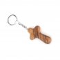 10 Pcs Olive Wood Hand Holding Comfort Crosses Key Chain Key Ring Hand Made