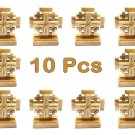Jerusalem Cross With Stand Olive Wood 10 Pcs Hand Made Holy Land Jerusalem