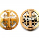 5 Pcs Olive Wood Jerusalem Cross Pin Brooch Handcrafted Holyland Jerusalem 5 Pcs Olive Wood Jerusalem Cross Pin Brooch Handcrafted Holyland Jerusalem