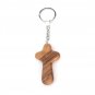5 Pcs Olive Wood Hand Holding Comfort Crosses Key Chain Key Ring Hand Made