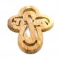 5 Pcs Lot Olive Wood Cross Jesus Name Hand Carved Holyland Jerusalem