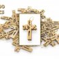 300 Pcs Olive Wood Cross Pendants JESUS Name Hand Made Holy Land Jerusalem