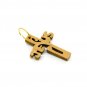 300 Pcs Olive Wood Cross Pendants JESUS Name Hand Made Holy Land Jerusalem