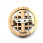 12 Pcs Olive Wood Jerusalem Cross Pin Brooches Hand Carved Holyland Jerusalem