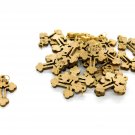 300 Pcs Olive Wood Orthodox Cross Pendants Charms Crucifix Engraved Holy Land