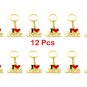 12 Pcs Metal Key Ring Key Chain ' I Love Jesus' Golden Color Holy Land Jerusalem