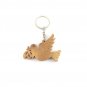 12 Pcs Olive Wood Key Ring Key Chain Dove of Peace Hand Carved Holy Land