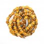 6 Pcs Lot Olive Wood Beads Stretch Bracelet With Metal Cross Handmade Holyland