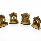 Olive Wood Nativity Set 4 Pcs Christmas Tree Ornament Gift Hand Made Holy Land