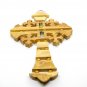 Olive Wood Wall Cross 'The Lord's Prayer' Engraved 11 Inches Jerusalem Holy Land