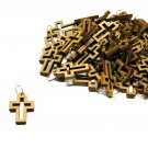100 Pcs Olive Wood Crosses Pendants Charms Hand Made Holy Land Jerusalem 100 Pcs Olive Wood Crosses Pendants Charms Hand Made Holy Land Jerusalem