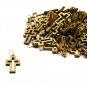 100 Pcs Olive Wood Crosses Pendants Charms Hand Made Holy Land Jerusalem