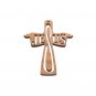 50 Pcs Jesus Cross Pendants Charms Olive Wood Handmade Holyland Jerusalem