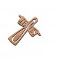 50 Pcs Jesus Cross Pendants Charms Olive Wood Handmade Holyland Jerusalem