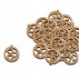 50 Pcs Olive Wood Heart Pendants Charms Earings Handmade Holyland Jerusalem