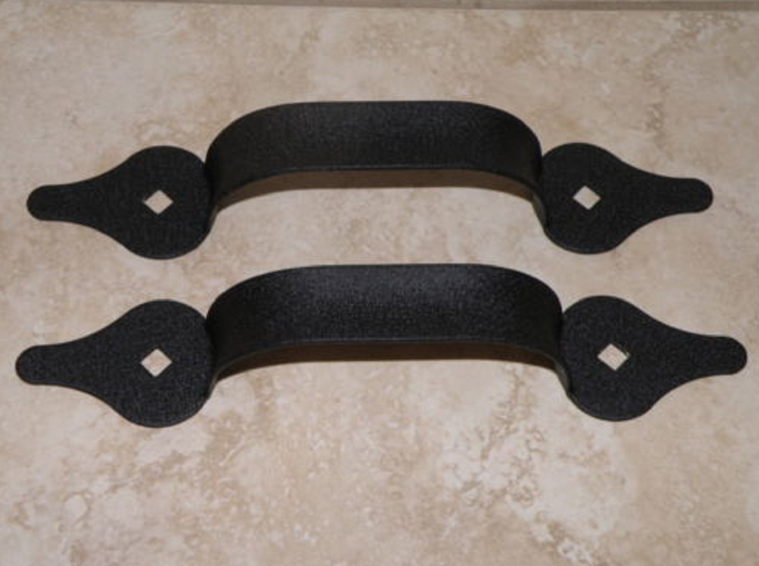 Decorative Garage Door Carriage Door Lift Handles PAIR Black