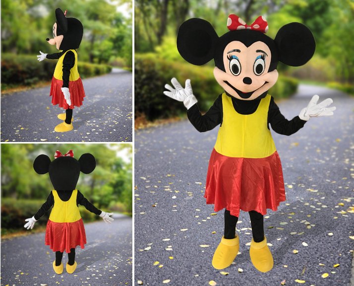 Mascot Costume Minnie Mouse Mascot Cosplay Costume For Party