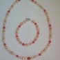 Princess Laura - Padparadscha & freshwater pearls